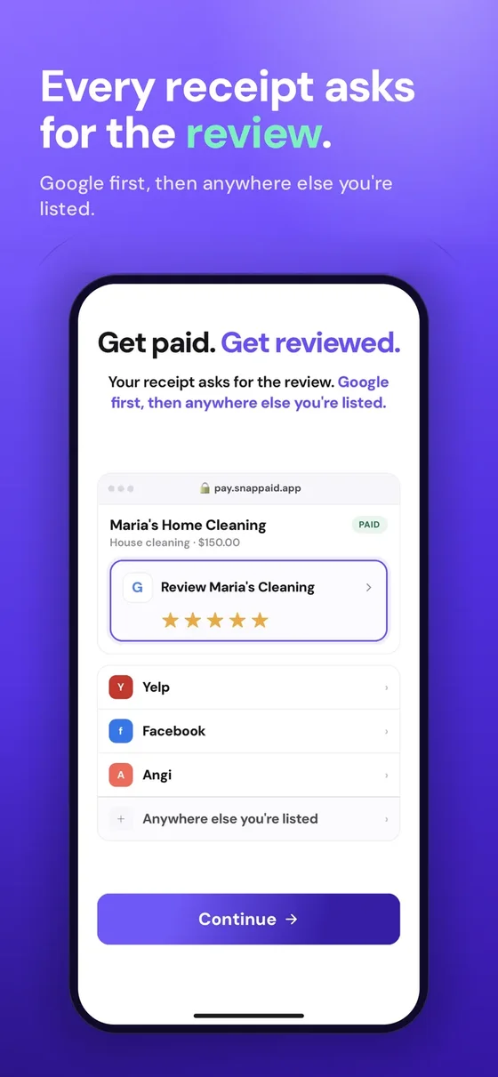 Every receipt asks for the review
